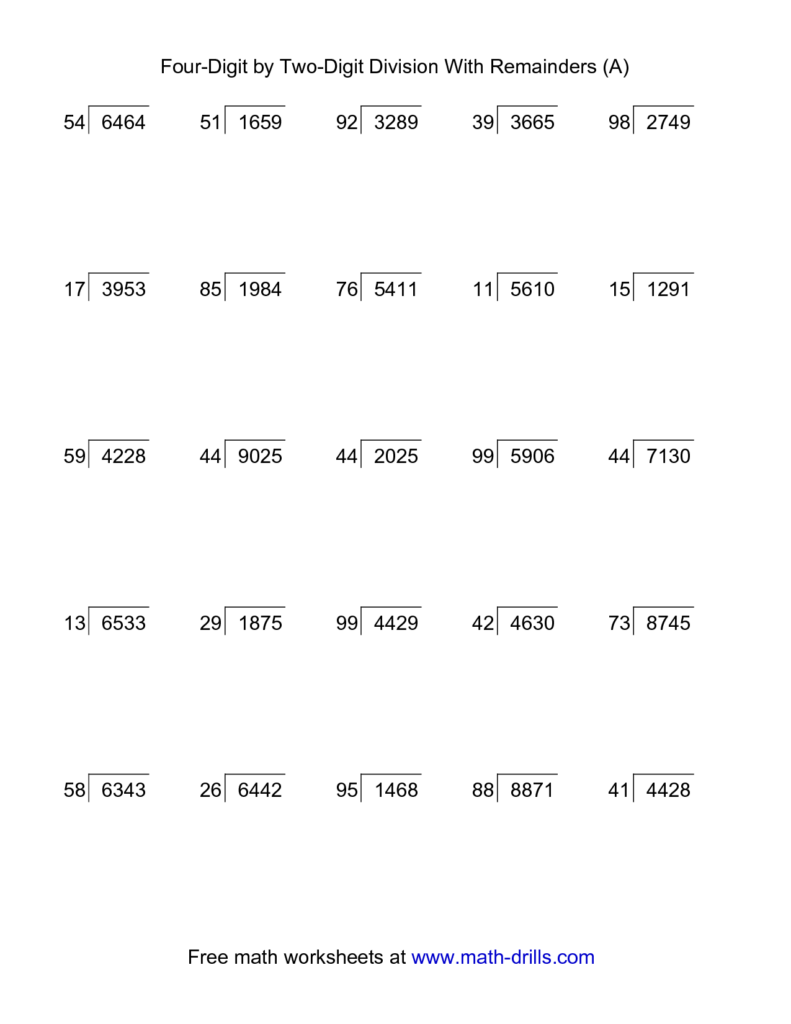 Long Division Worksheet Year 6 Google Search Long Division 