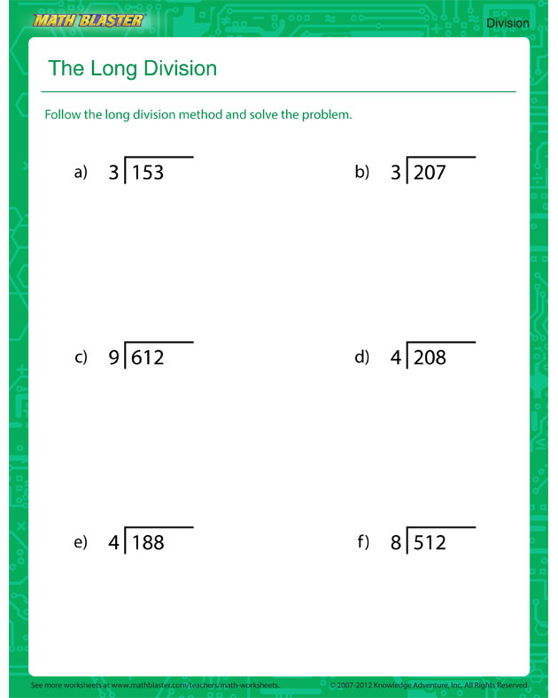 Magic Free Printable Long Division Worksheets Roy Blog