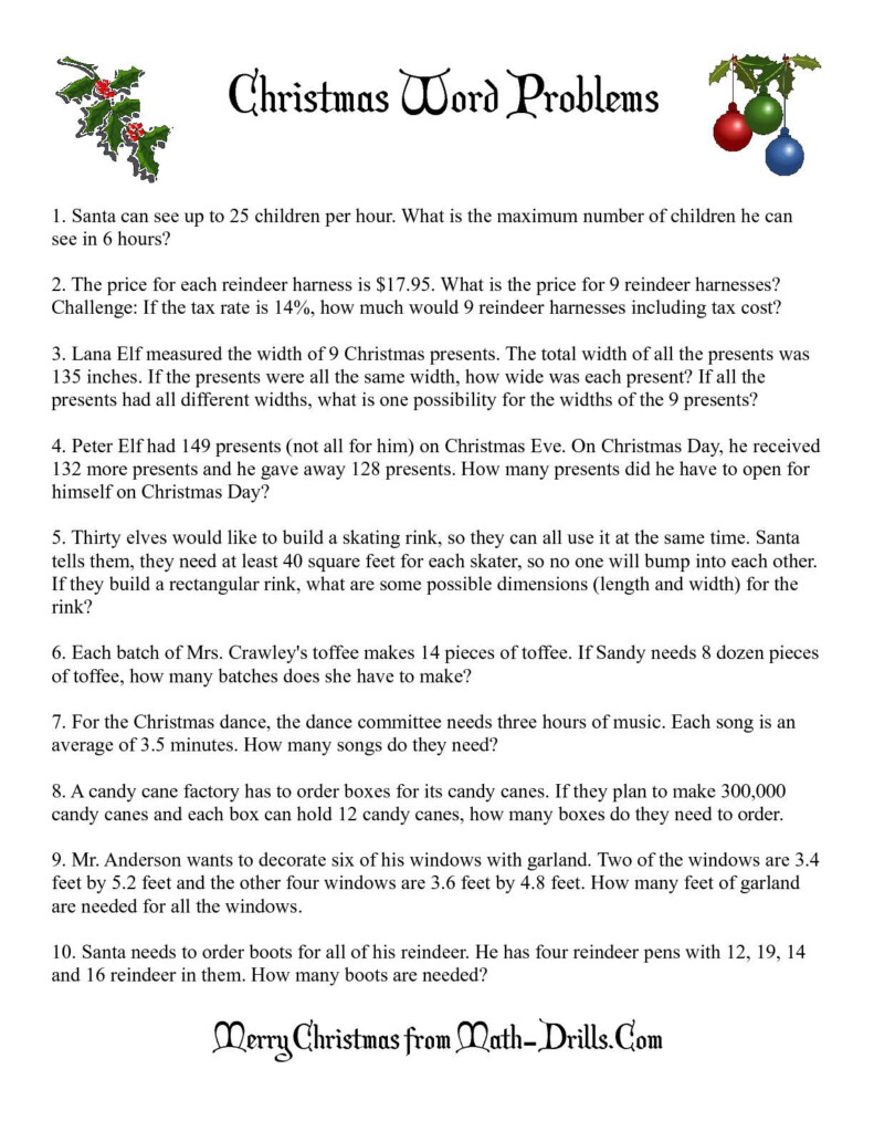  Math Drills Com Christmas Worksheets Free Download Qstion co