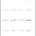 Math Worksheets Dividing Decimals New Whole Numbers Decimals