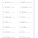 Multiplying And Dividing Integers Interactive Activity