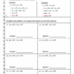 Multiplying And Dividing Scientific Notation Word Problems Worksheet