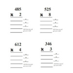 Partial Products Division Worksheets Printable Worksheet Template