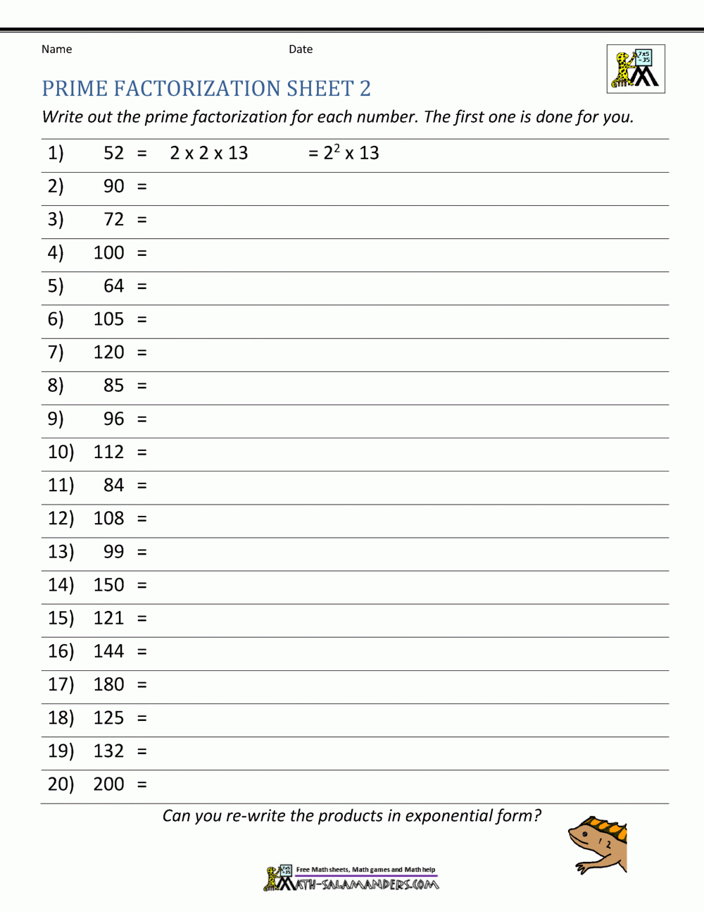 Prime Factorization Of 90 By Division Method Math Prime Numbers Lcm 