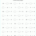 Printable Primary Math Worksheet For Math Grades 1 To 6 Based On The