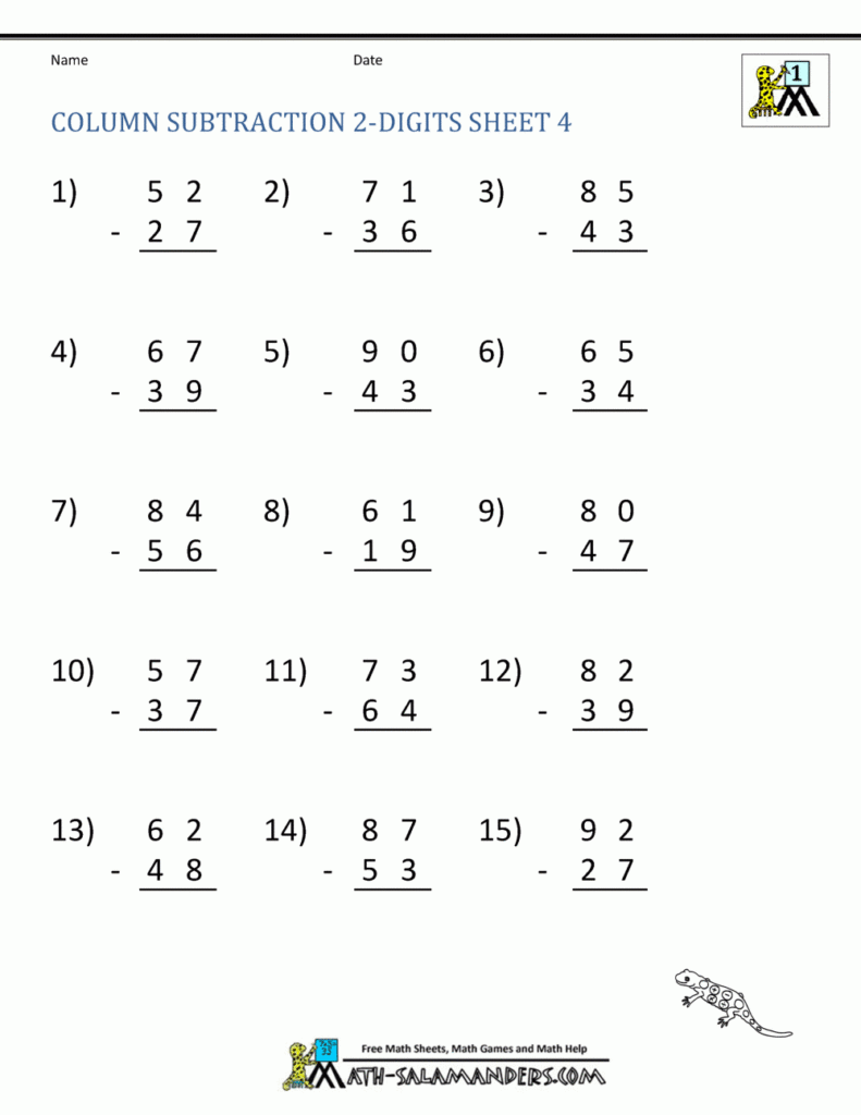 Short Division Worksheets