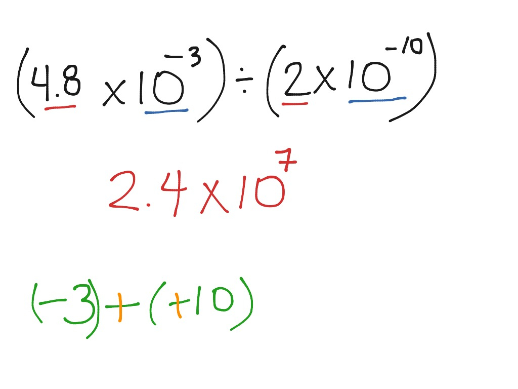 ShowMe Scientific Notation Multiply And Divide Word Problems