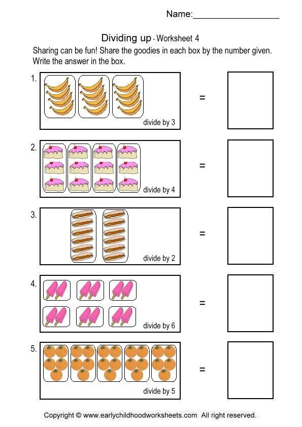 Simple Division Worksheets 4 Division Worksheets Free Printable