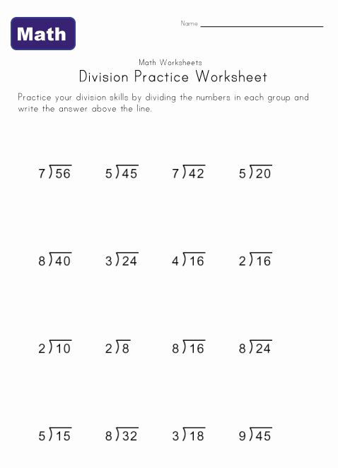 Simple Division Worksheets Division Worksheets Math Division Math 