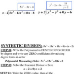 Synthetic Division Worksheet Organicked