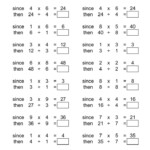 The Inverse Relationships Multiplication And Division Range 1 To