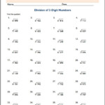 Three Digit Division No Remainders Math Worksheets