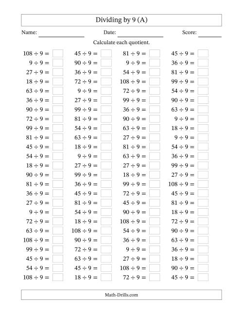 Worksheets For Basic Division Facts Grades 3 4 Math Facts Worksheets 