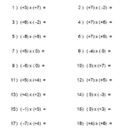 14 Multiplication Of Negative Numbers Worksheet Worksheeto