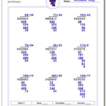 2 Digit Division Worksheets With Remainders Lainey Love