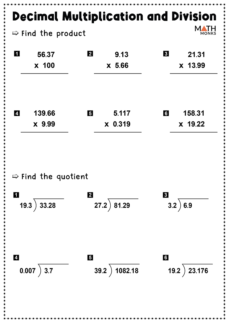 6th Grade Math Decimals