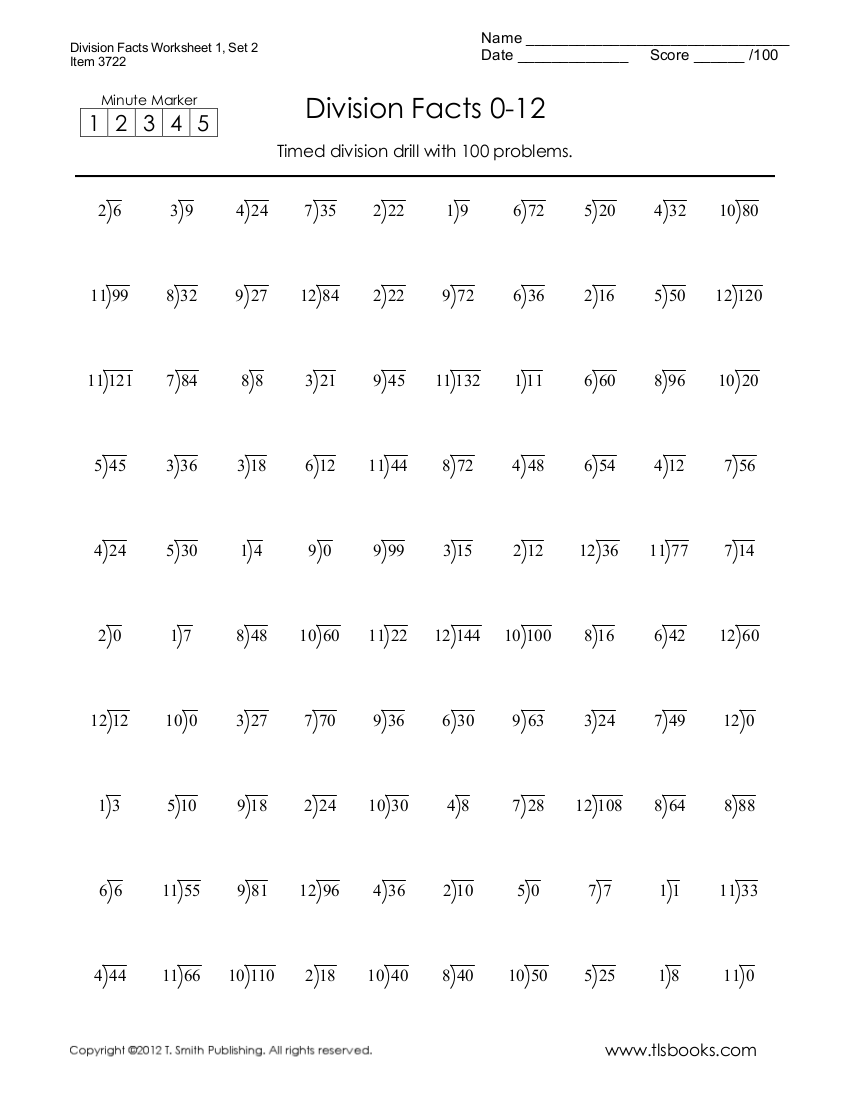 7 Division Worksheet Examples In PDF Examples