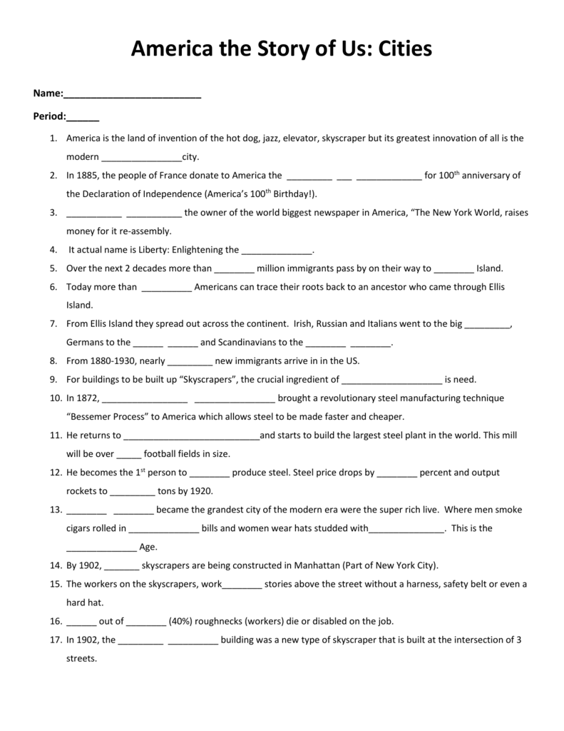 America The Story Of Us Division Worksheet Pdf Decalinspire