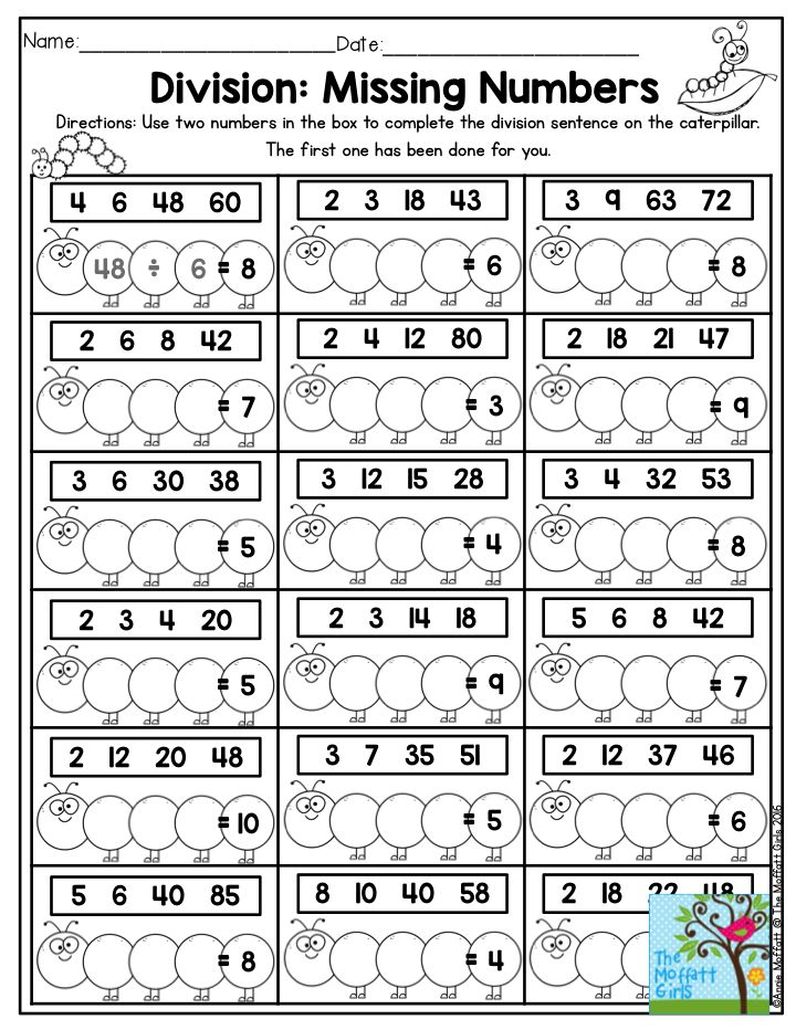 April FUN Filled Learning Math Division 3rd Grade Math Learning 