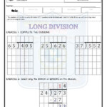 Classwork Long Division third Term math third Grade Worksheet