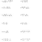 Dividing Rational Expressions Worksheet Vegan Divas NYC