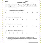 Divisibility Rules Interactive Worksheet