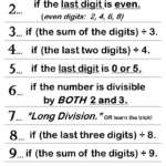 Divisibility Rules Worksheet Printable Printable Worksheets