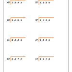 Division By 2 digit Divisors Worksheet