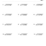 Division Worksheet With Single Digit Divisors Set 1 Homeschool