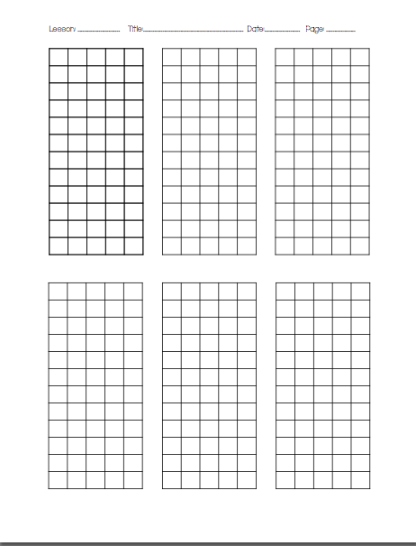 Drop Your Anchor In 4th Grade Organized Graph Paper For Long Division