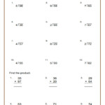 Fourth Grade Math Worksheets Free Printable K5 Learning Long Division