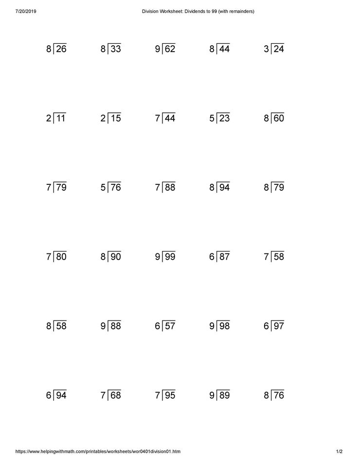 Free Long Division Worksheets Markdrumtracks