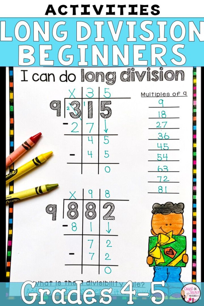 Long Division Practice Long Division Steps Teaching Long Division 