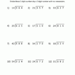 Long Division Worksheets For Grade 6 Students Vegandivas NYC