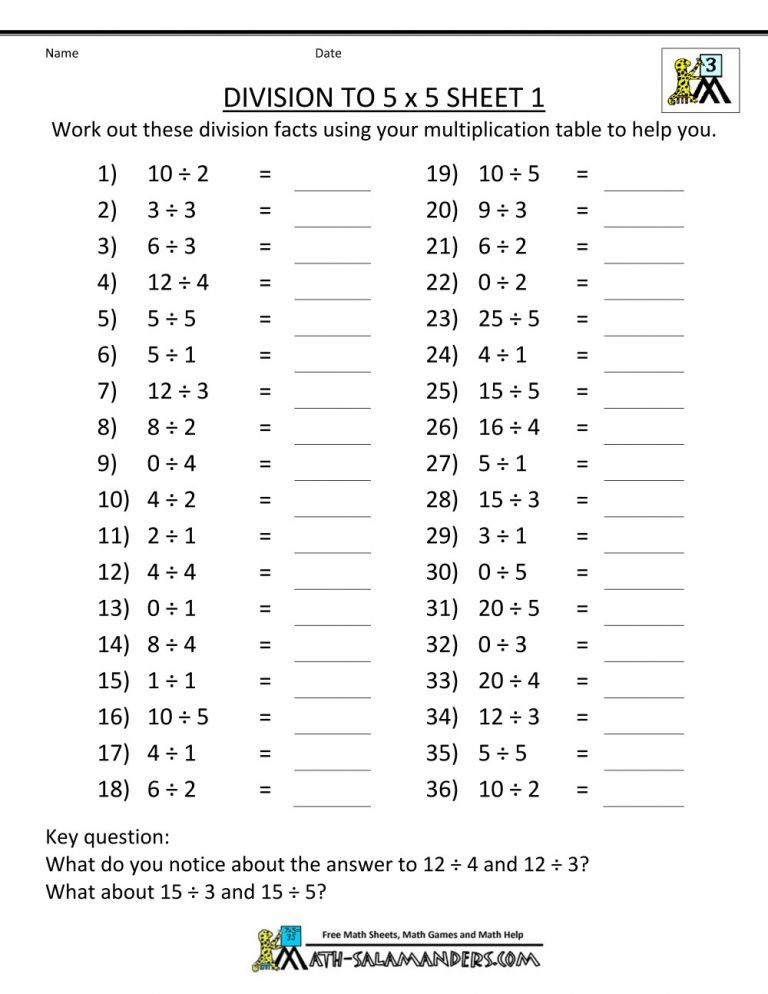 Multiplication And Division Worksheets Grade 3 Thekidsworksheet