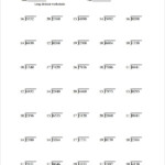 Multiplication And Division Worksheets Grade 4 Pdf Fact Families