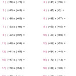 Multiply And Divide Integers Worksheet