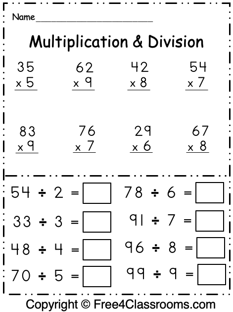 Pin On Free Multiplication Worksheets