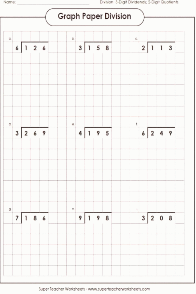 Single Digit Multiplication 4 Worksheets 4th Grade Easy Division 