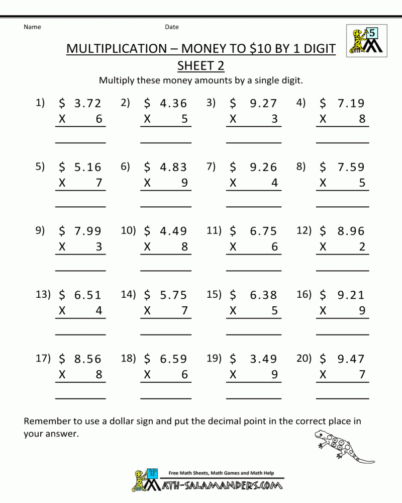 Teach Child How To Read K5 Learningsecond Grade Math Worksheets Free 