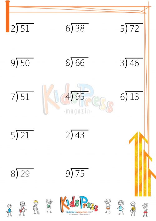 2 digit By 2 digit Division Worksheets Pdf