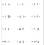 Adding Subtracting Multiplying And Dividing Fractions Worksheets Math