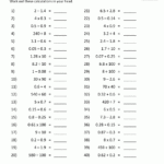 Addition Subtraction Multiplication Division Worksheets