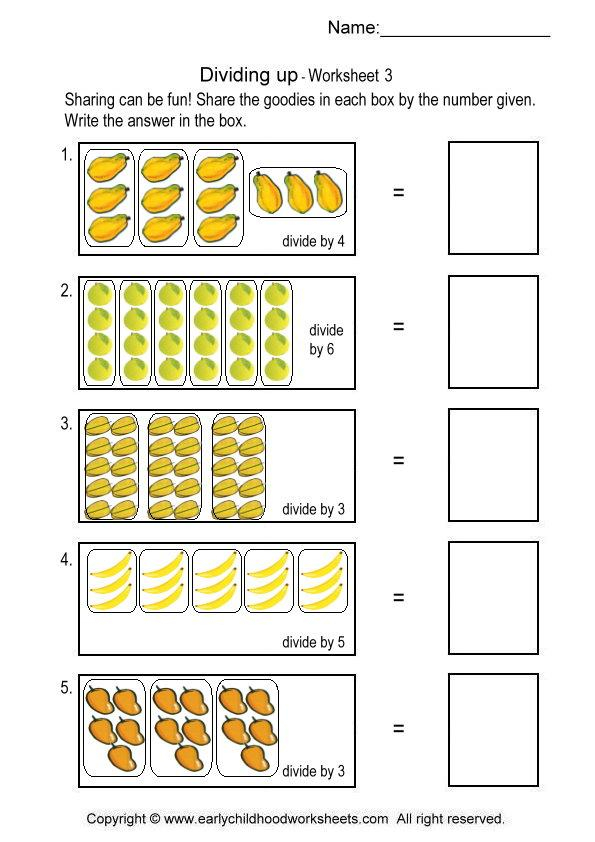 Beginners Division Worksheets Divisonworksheets