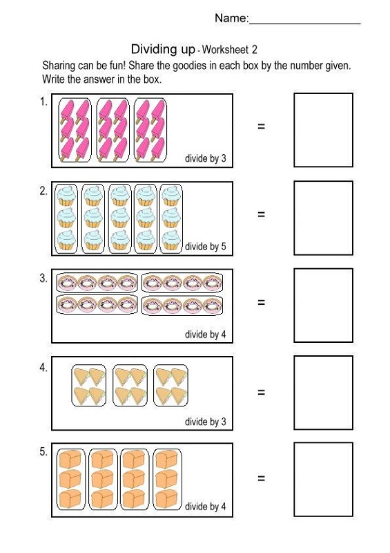 Beginning Division Worksheet