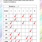 Divisibility Rules Worksheets Math Worksheets MathsDiary