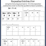 Division As Repeated Subtraction Worksheet