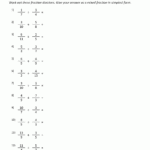 Division Of Fractions Worksheets Grade 6 Pdf