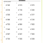 Division Questions With Answers