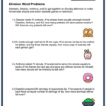 Division Word Problems Free Worksheets For Grades 3 5 Mashup Math